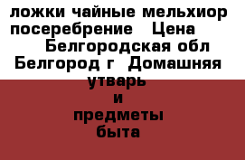 ложки чайные мельхиор посеребрение › Цена ­ 1 000 - Белгородская обл., Белгород г. Домашняя утварь и предметы быта » Посуда и кухонные принадлежности   . Белгородская обл.,Белгород г.